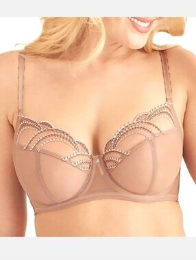 WACOAL Evocative Edge Bra 32DD Roebuck Beige
